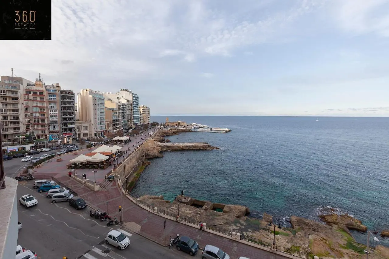Breathtaking Seafront 3Bd W/ Balcony, Sliema Coast By 360 Estates Apartment 0*,  Malta