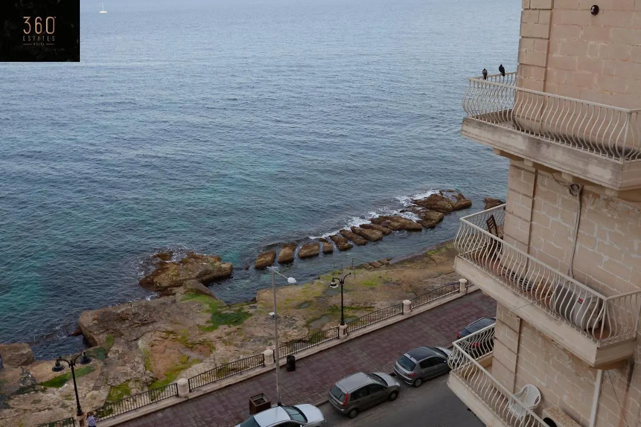 Breathtaking Seafront 3Bd W/ Balcony, Sliema Coast By 360 Estates Apartment Malta
