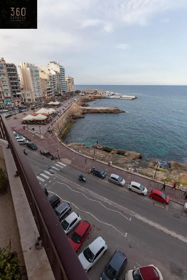 Breathtaking Seafront 3Bd W/ Balcony, Sliema Coast By 360 Estates Apartment