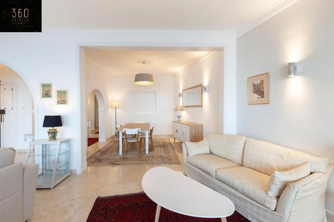 Breathtaking Seafront 3Bd W/ Balcony, Sliema Coast By 360 Estates Apartment