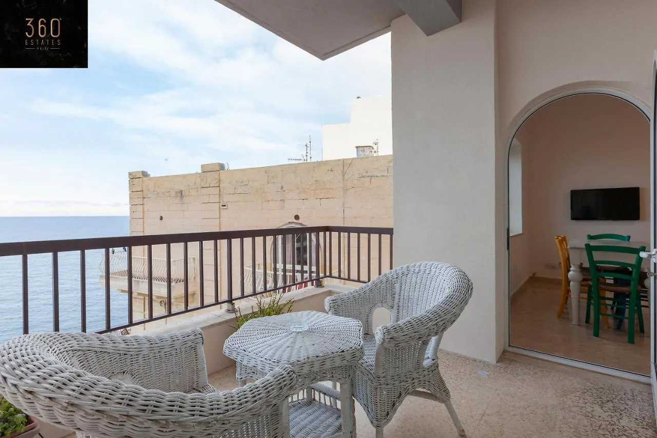 Breathtaking Seafront 3Bd W/ Balcony, Sliema Coast By 360 Estates Apartment