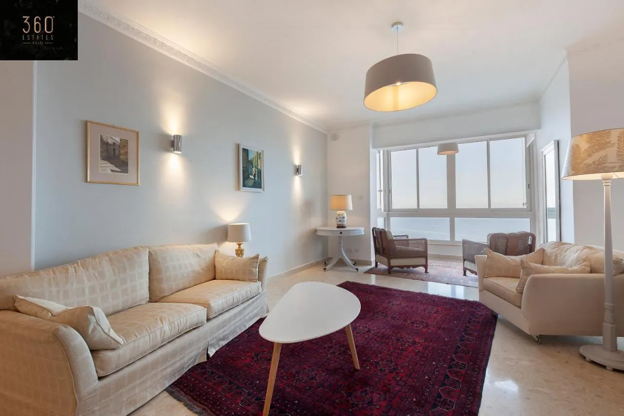 Breathtaking Seafront 3Bd W/ Balcony, Sliema Coast By 360 Estates Apartment