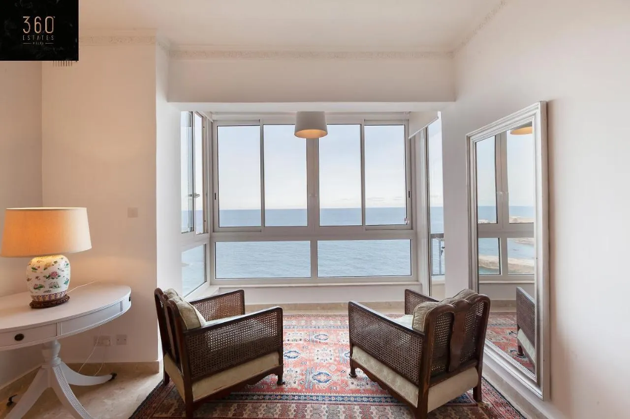 Breathtaking Seafront 3Bd W/ Balcony, Sliema Coast By 360 Estates Apartment 0*,  Malta